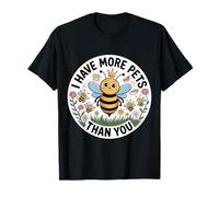 I Have More Pets Than You Beekeeper Honey Jokes |- T-Shirt
