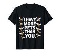 I Have More Pets Than You Beekeeper Honey Jokes |- T-Shirt