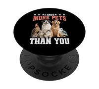 I Have More Pets Than You Blagues au Miel Apiculteur PopSockets PopGrip Adhésif