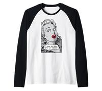 I Have No Idea What I'm Doing Vintage Pop Art Girl Manche Raglan