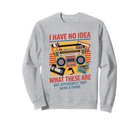 I Have No Idea What These Are 90s 80s Retro Vintage Theme Sweatshirt