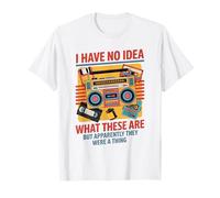 I Have No Idea What These Are 90s 80s Retro Vintage Theme T-Shirt