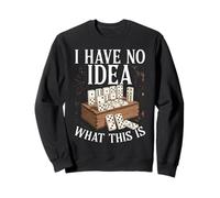 I Have No Idea What This is Domino Set dans Une boîte en Bois Sweatshirt
