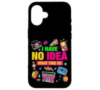 I Have No Idea What This is! Illustration Graphic Designs Coque pour iPhone 16