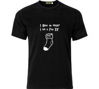 I Have NO Master I AM A Free ELF Funny Full Colour Cotton T Shirt Manches Courtes(XX-Large)