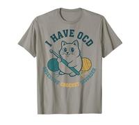 I Have OCD Obsessive Crochet Trouble Amoureux Tricot T-Shirt