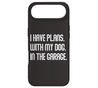 I Have Plans with My Dog in The Garage Dad Joke Handyman Coque pour iPhone Air