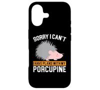 I Have Plans with My Porc-épic Rongeur Barbarie Animal Coque pour iPhone 17