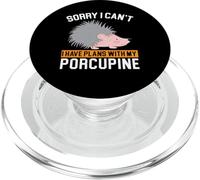 I Have Plans with My Porc-épic Rongeur Barbarie Animal PopSockets PopGrip pour MagSafe