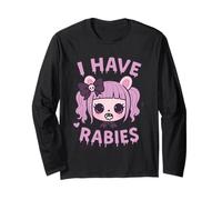 I Have Rabies Dark Humour Sarcastique Mignon Goth Emo Kawaii Manche Longue