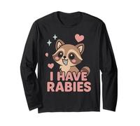 I Have Rabies Dark Humour Sarcastique - Mignon Renard Kawaii Manche Longue