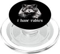 I Have Rabies Hamster Funny Meme Sarcastique Humour Vintage PopSockets PopGrip pour MagSafe