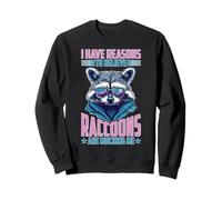 I Have Reasons to Believe Raccoons are Mocking Me Sweatshirt