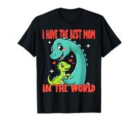 I Have The Best Mom Dinosaur Mother Child Art Mother's Day T-Shirt
