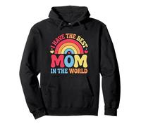 « I Have The Best Mom In The World Rainbow » pour enfants, filles, garçons Sweat à Capuche