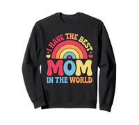 « I Have The Best Mom In The World Rainbow » pour enfants, filles, garçons Sweatshirt