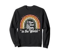 I Have The Best Mom In The World Rainbow pour enfants filles Sweatshirt