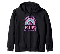 « I Have The Best Mum in The World Mother's Day for Kids Girl » Sweat à Capuche