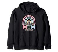 « I Have The Best Mum in The World Mother's Day for Kids Girl » Sweat à Capuche