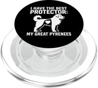 I Have The Best Protector Grande Race de Chien des Pyrénées PopSockets PopGrip pour MagSafe