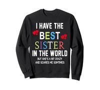 I Have The World's Best Sister in The World Funny Siblings Sweatshirt