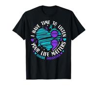 I Have Time to Listen Heart Suicide Prevention Point-Virgule T-Shirt