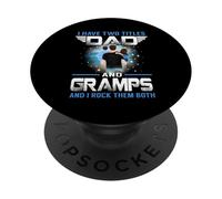 I Have Two Titles Dad and Gramps Funny Fathers Day PopSockets PopGrip Adhésif