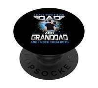 I Have Two Titles Dad and Granddad Funny for Fathers Day PopSockets PopGrip Adhésif