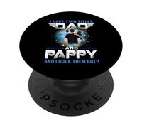 I Have Two Titles Dad and Pappy Funny Fathers Day PopSockets PopGrip Adhésif