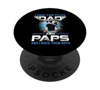 I Have Two Titles Dad and Paps Funny for Fathers Day PopSockets PopGrip Adhésif