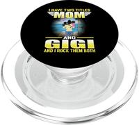 I Have Two Titles Mom and Gigi for Mothers Day Personalized PopSockets PopGrip pour MagSafe