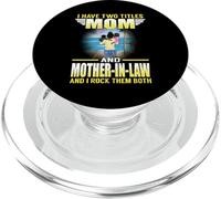 I Have Two Titles Mom and Mother-in-Law Funny Mothers Day PopSockets PopGrip pour MagSafe