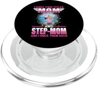 I Have Two Titles Mom and Stepmom for Mothers Day PopSockets PopGrip pour MagSafe