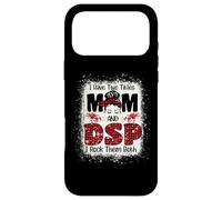 I Have Two Titles Mom & DSP Direct Support Staff Fête des Mères Coque pour iPhone 17 Pro Max