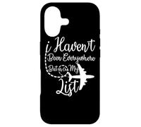 I Haven't Been Everywhere But It's on My List Avion Mode Coque pour iPhone 17