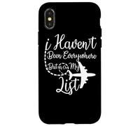 I Haven't Been Everywhere But It's on My List Avion Mode Coque pour iPhone X/XS