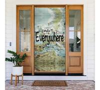 I Haven't Been Everywhere Housses de porte décoratives pour intérieur et extérieur, printemps, été, automne, hiver, Halloween, décorations de Noël