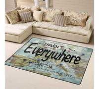 I Haven't Been Everywhere Tapis doux lavable pour chambre à coucher, salon - Tapis d'intérieur doux et lavable pour chambre à coucher et salon - 160 x 122 cm