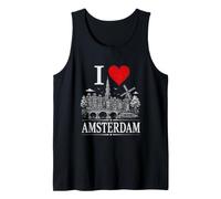 I Heart Amsterdam I Love Amsterdam Souvenir Débardeur