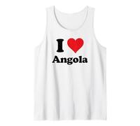 I Heart Angola Love Country Souvenir Themed Stuff Débardeur