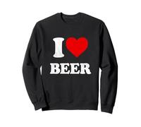 I Heart Beer Funny Drinking Merch I Love Beer Sweatshirt