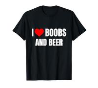 I Heart Boobs and Beer Love Trucker T-Shirt
