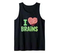 I Heart Brains Zombie Halloween Anatomie Science Lover Débardeur