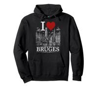 I Heart Bruges I Love Bruges Souvenir Sweat à Capuche