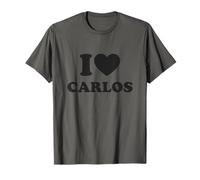 I Heart Carlos Style Y2K Grand Cœur Frère Papa Carlos T-Shirt