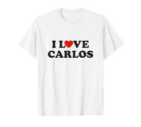 I Heart Carlos Style Y2K Grand Cœur Frère Papa Carlos T-Shirt