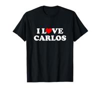 I Heart Carlos Style Y2K Grand Cœur Frère Papa Carlos T-Shirt
