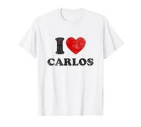 I Heart Carlos Style Y2K Grand Cœur Vintage Papa Carlos T-Shirt