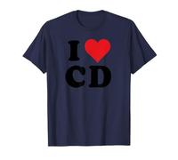 I Heart CD Initials I Love C.D. First And Last Name C D T-Shirt