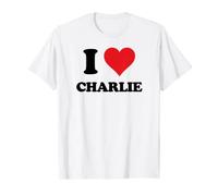 I Heart Charlie First Name I Love Stuff T-Shirt